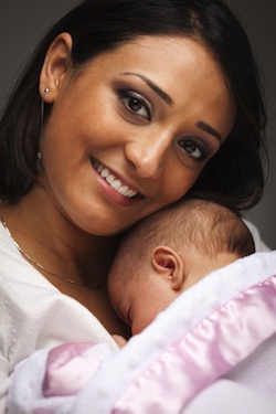 Newborn And Mom